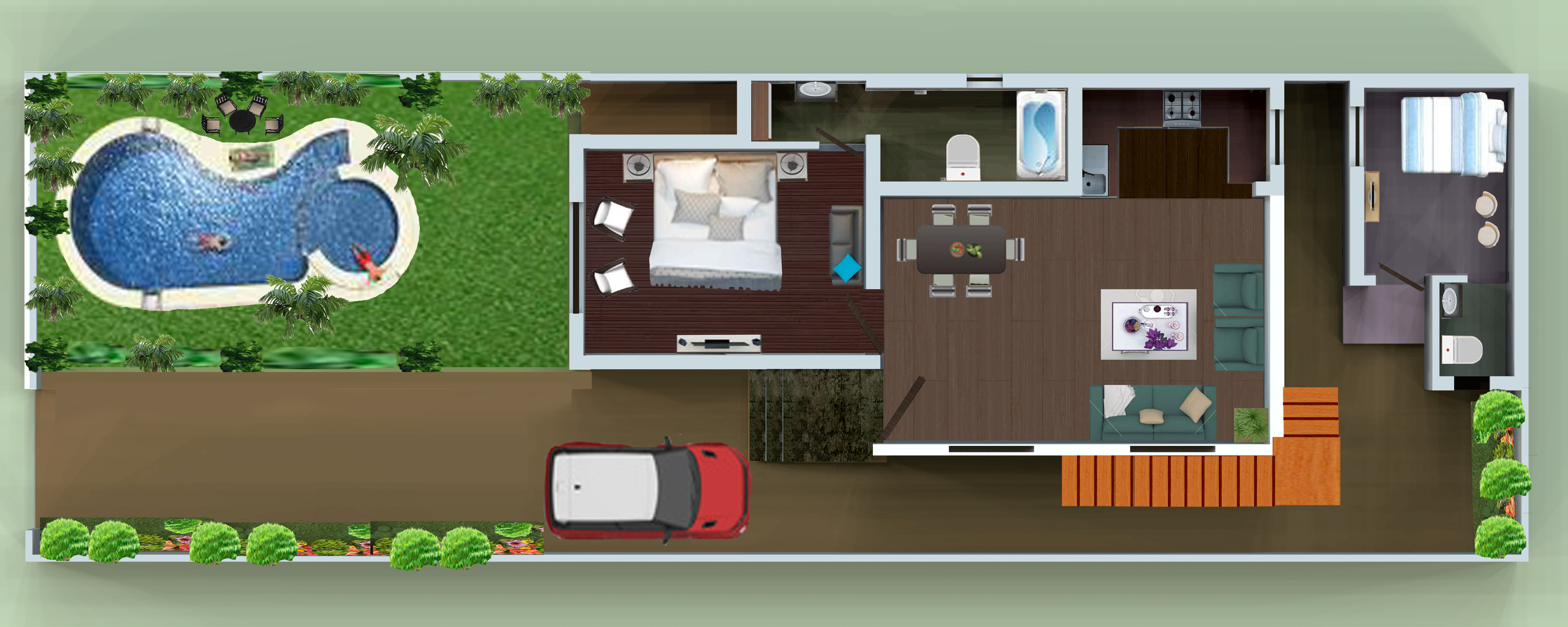Plumbing and sanitary layout drawing